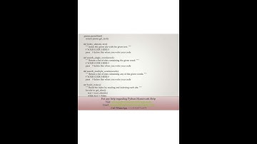 Python Homework Help