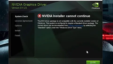 DCH Driver package is not compatible with the Currently Installed version of Windows. FIX IT.