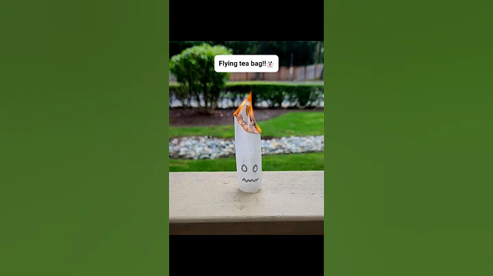 Flying tea bag trick!! Flying tea bag ghost!!👻👻 #shorts #tutorial #science #experiment