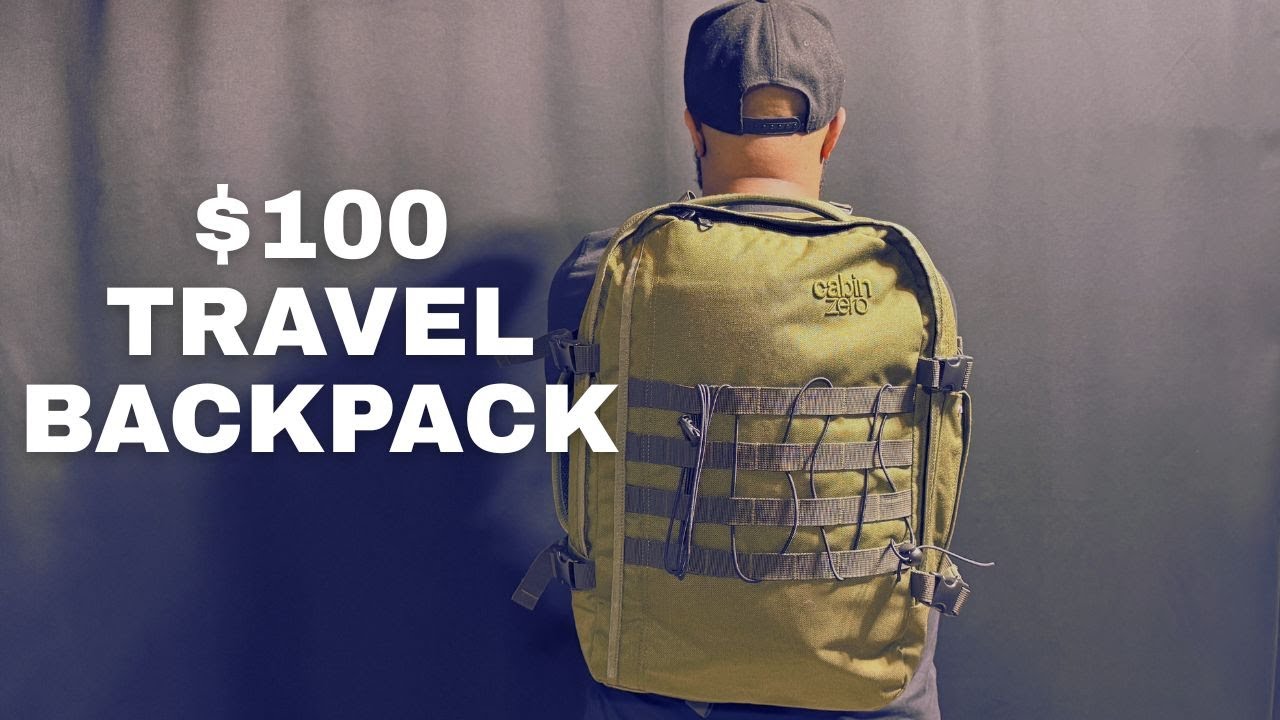 Budget One Bag Travel Backpack Test: CabinZero Military 36L - YouTube