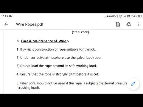 Care and maintenance of wire rope and rope capping - YouTube