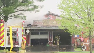 Crews respond to fire on Tipple Road in Rockford