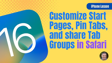 Pin, Share, & Customize Start Pages for Tab Groups, & share Settings & Extensions in Safari [iOS 16]