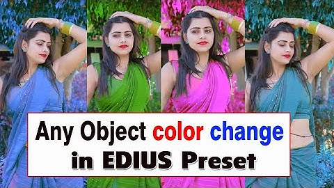 Any obeject dress color Change in edius //Edius me dress ka color change kaise kare||color replace