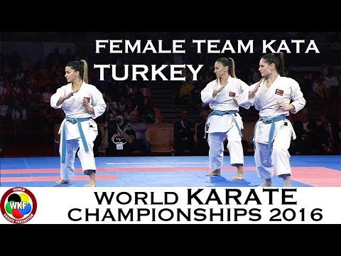 BRONZE MEDAL. Female Team Kata TURKEY. 2016 World Karate Championships | WORLD KARATE FEDERATION