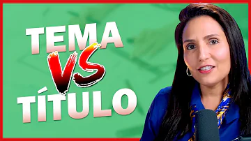 O que é o tema de um artigo?
