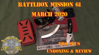 Battlbox (Battle Box) Mission 61 - March 2020 - Pro Plus Unboxing \& Review