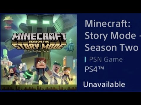 PS4 Minecraft Story Mode Season 2 Two EXCELLENT Condition PS5 Compatible