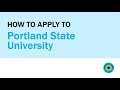 How to Apply to Portland State University