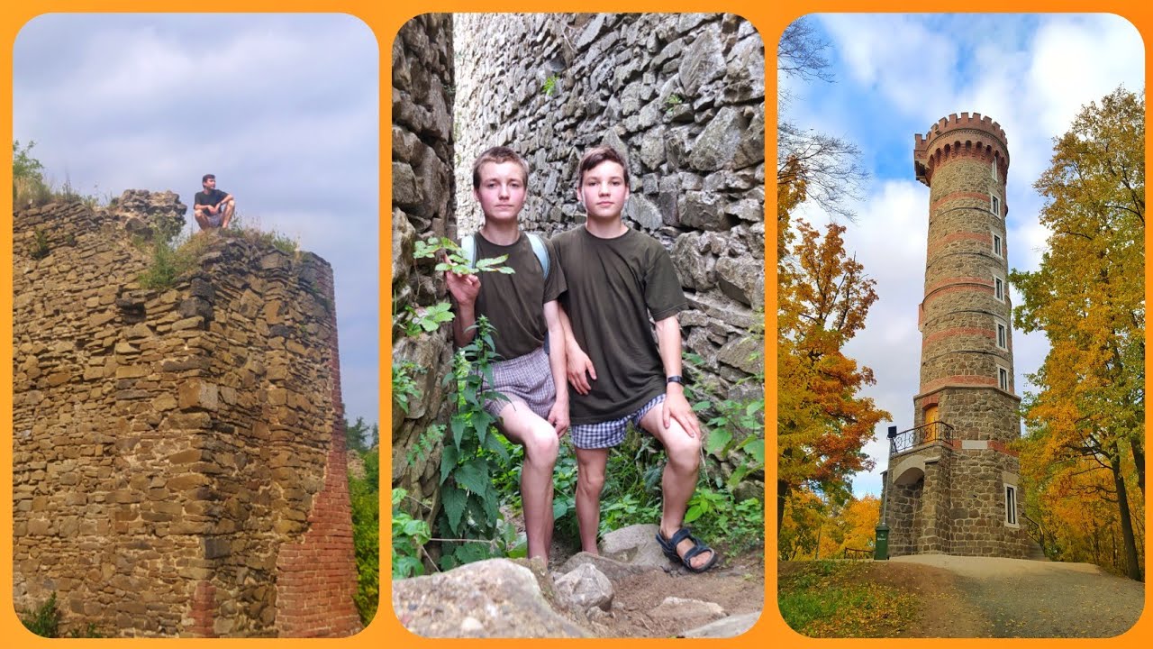 Zřícenina hradu Šelenburk a rozhledna Cvílín