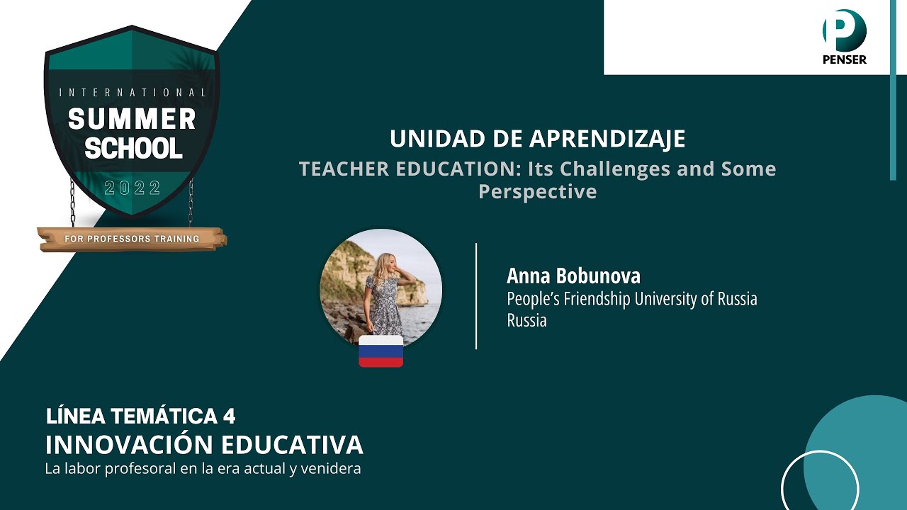 TEACHER EDUCATION - Prof. Anna Bobunova