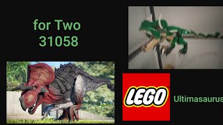 Lego creator alternate build ultimasaurus with two 31058