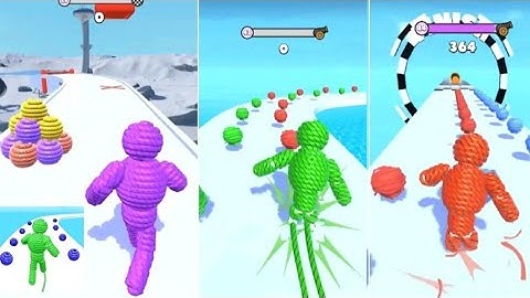 NooB vs PRO vs HACKER in ROPe Man Run All Levels Gamep lay #games#rope