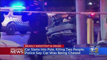 Car Slams Into Pole Killing 2 In Lawndale, Police Say It Was Being Chased