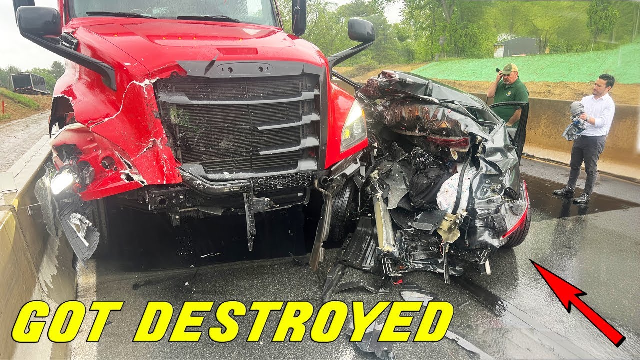 THIS IS WHY YOU DON'T STOP IN FRONT OF A SEMI-TRUCK - YouTube