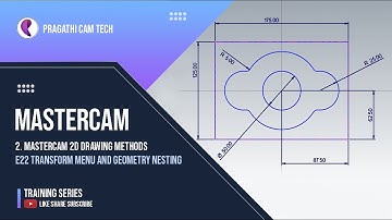 Mastercam -Transform Menu and Geometry  Nesting