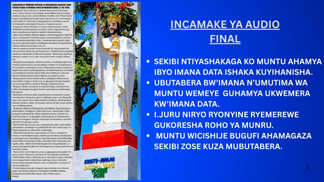 KURIMBUKA KWIBIHANGO BYAKOREYE IBIHANGO KUBUTAKA FINAL