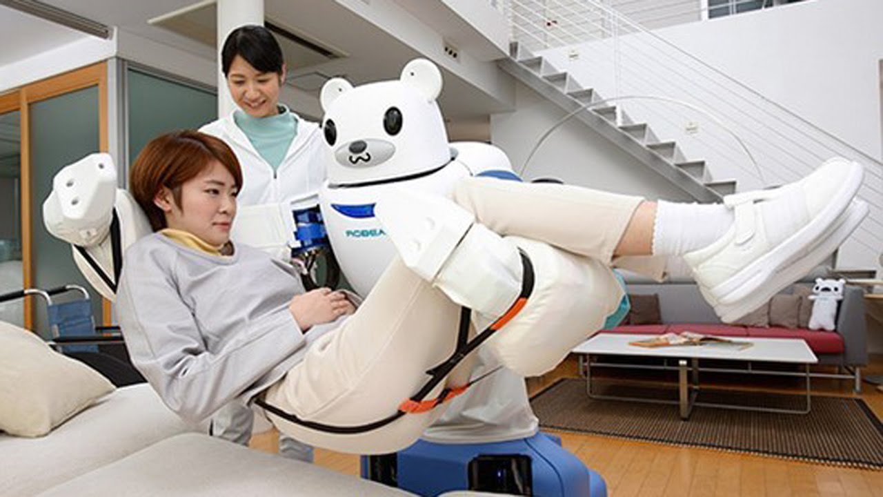 halcón pureza Inactivo El primer robot enfermero creado en Japón ayudará a personas con poca  movilidad - YouTube