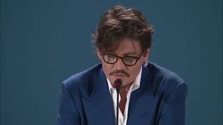 Johnny Depp talks about Lily-Rose at the Press Conference for "Waiting for the Barbarians"