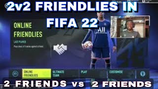 FIFA 22 كيف تلعب 2V2 عبر الإنترنت مع أصدقائك | 2V2CO-OP FIFA 22 مع الأصدقاء عبر الإنترنت