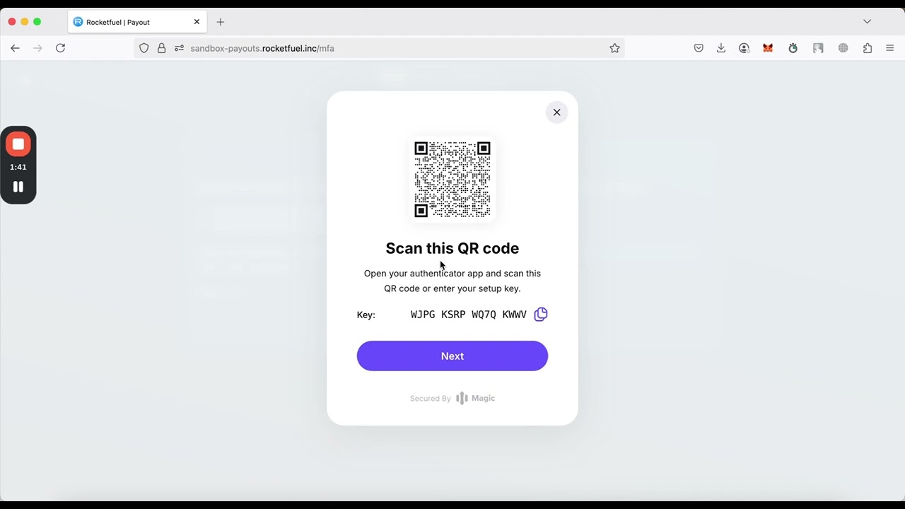 Setting Up Two Factor Authentication in the Payee Portal