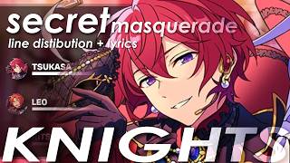ES!!/Knights - Secret Masquerade (Line Distribution   Lyrics) [KAN/ROM/ENG] [REQUEST]