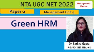 Green HRM, What is Green HRM, How we apply Green HRM in Organization, Management Mantra by Dr.Barkha