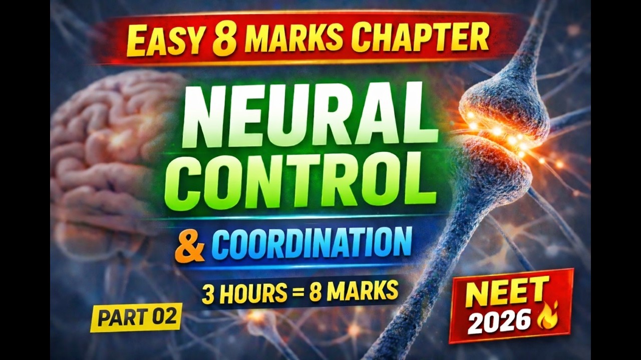 🔥Neural Control & Coordination 02 |Class 11| NEET Biology | AIIMS Biology| AAFRIN MA'AM|