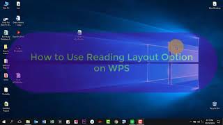 How to customize reading layout option on WPS Spreadsheets