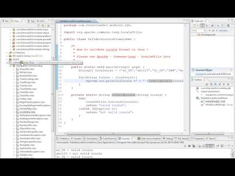 HOW TO VALIDATE LOCALE FORMAT IN  JAVA   DEMO