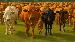 Video Kerumunan Sapi Kampung Berjalan Menuju Kandang