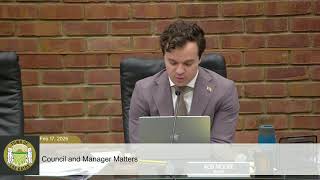 Town Council Meeting February 17 2026 7 00 PM