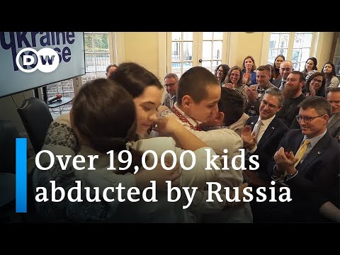 Ukrainian kids go to US to raise awareness of Russian abductions | DW News