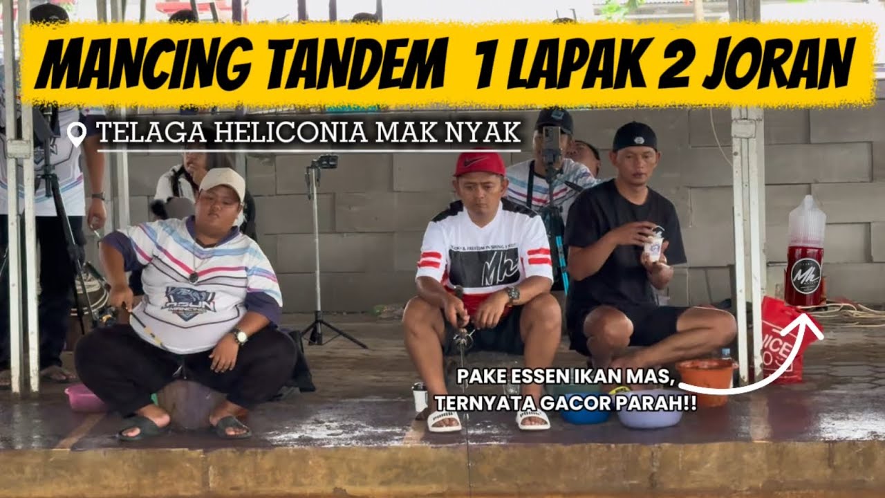 TANDEM SAMA GEMBUL || MANCING GALATAMA LELE DI KOLAM TELAGA HELICONIA MAK NYAK BEKASI‼️.