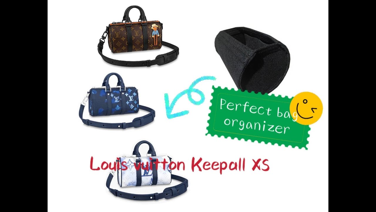 Louis Vuitton Keepall XS *watercolor*Bag organizer review & What Fits  Inside My bag? 