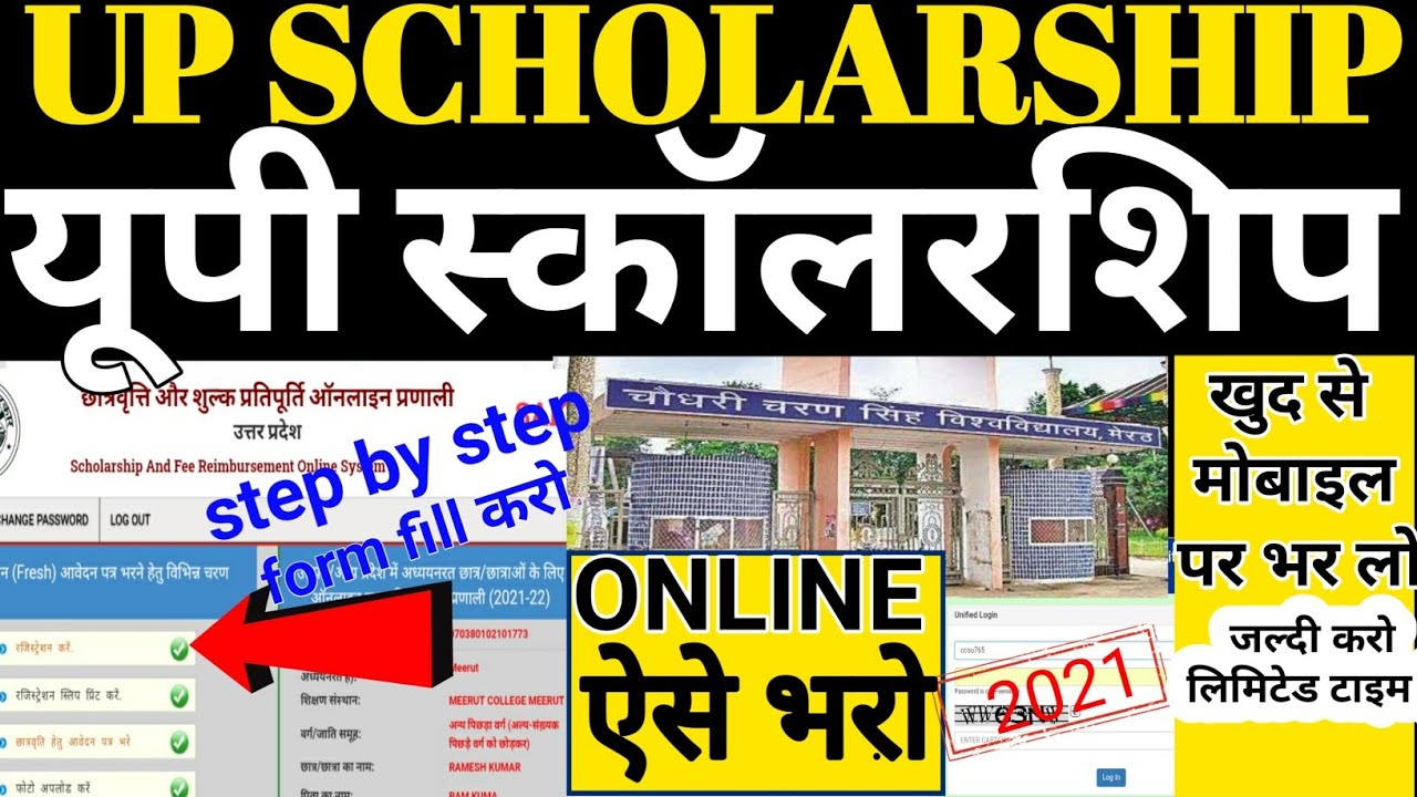 scholarship form online 2021