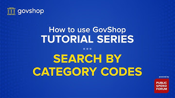 How to Find Government Contractors Using GovShop Category Codes
