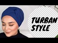 easy modest turban style using 1 pin only I Kolay sal bag lama modeli