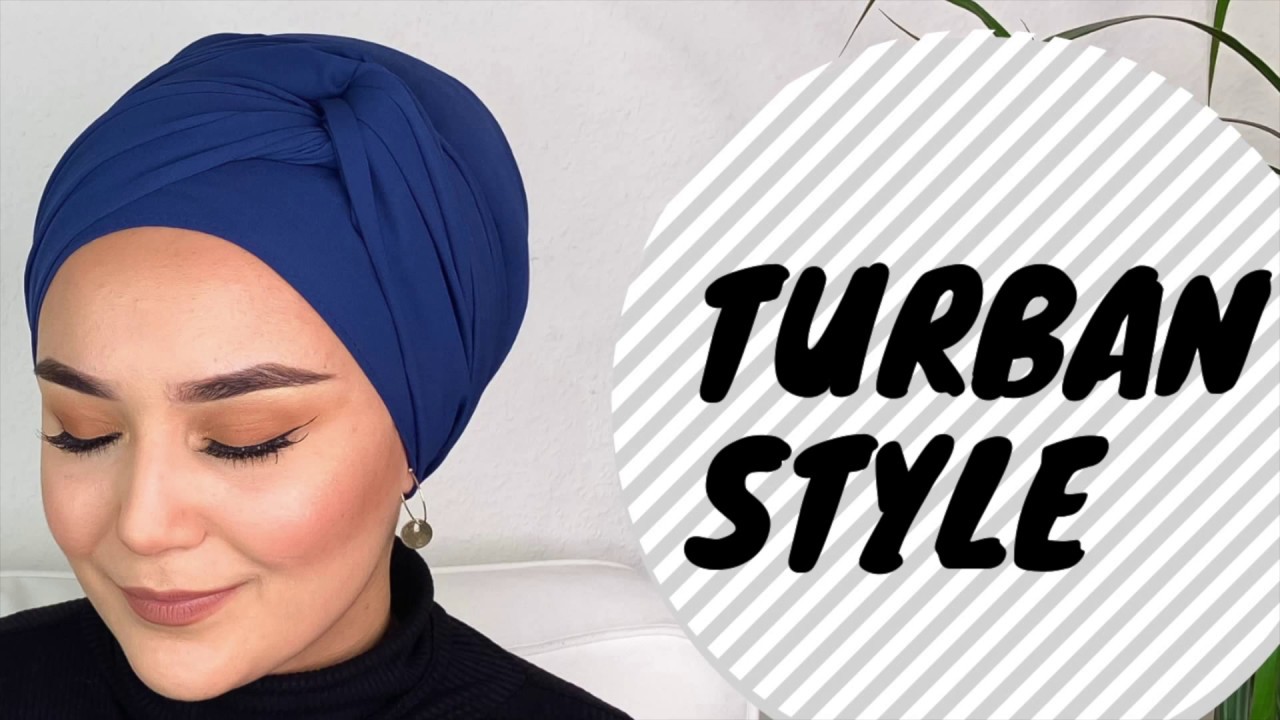 easy modest turban style using 1 pin only I Kolay sal bag lama modeli