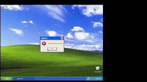 HOW TO MAKE A FAKE ERROR MESSAGE ON WINDOWS XP/Vista/7/8/10