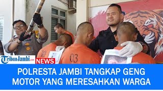 Polresta Jambi Tangkap Geng Motor yang Meresahkan Warga