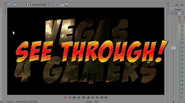 Sony Vegas Tutorial - How To Make See Through Text - Vegas4Gamers