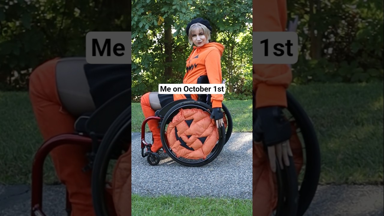 Pumpkin Wheelchair for Halloween!