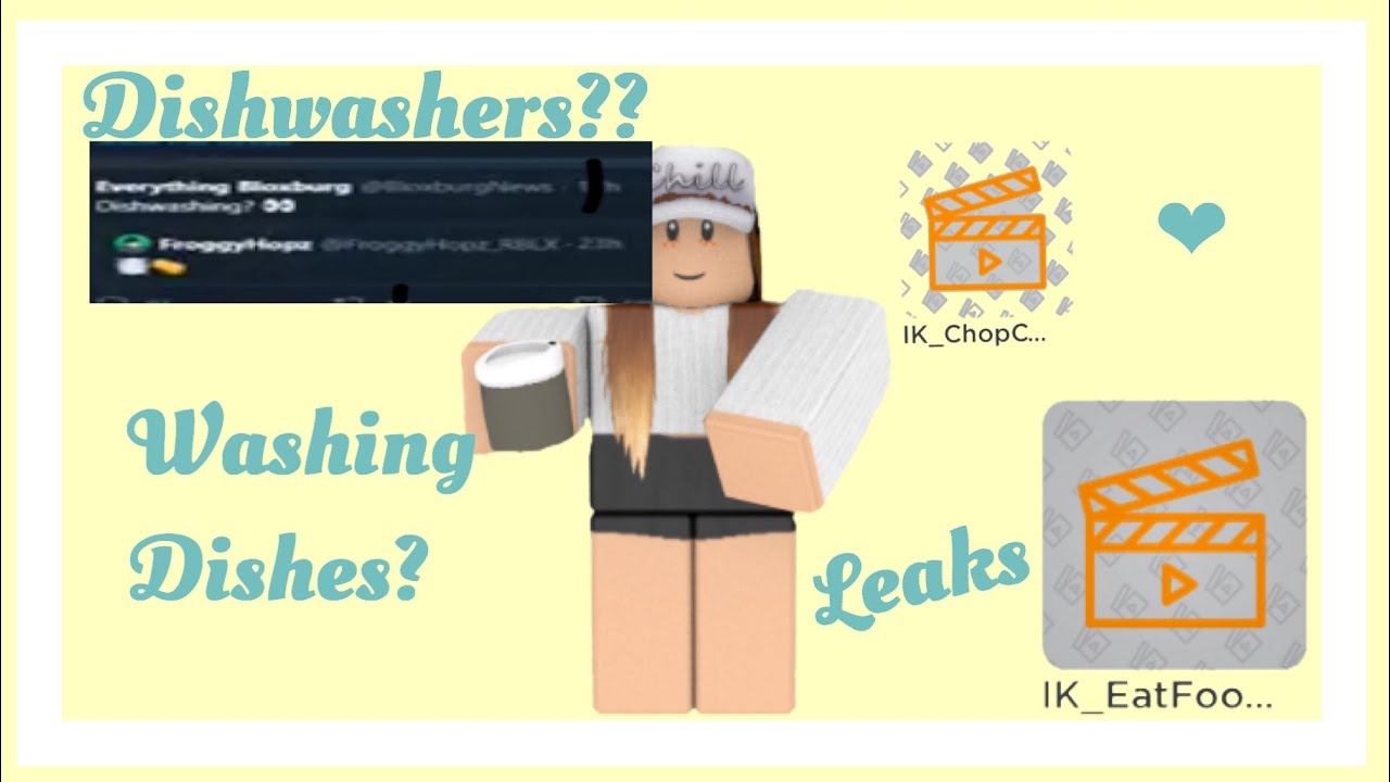 ROBLOX NEW LEAKS IN BLOXBURG? Washing dishes and more! YouTube