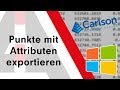 Carlson SurvPC: Punkte mit Attributen exportieren