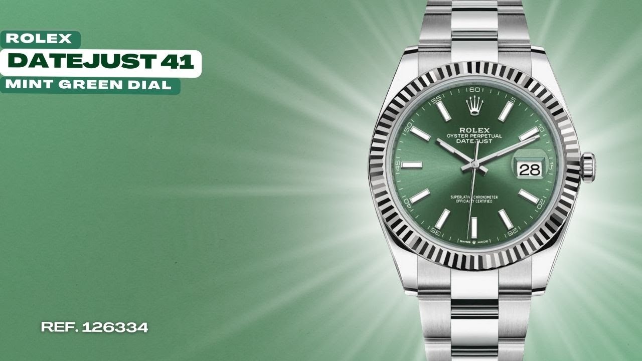 Rolex DateJust 41 Mint Green 126334 — Review & Specs – WatchesOff5th