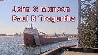 John G Munson & Paul R Tregurtha departed Duluth 09/28/2025