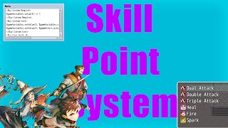 Information RPG Maker MV - Tutorial - Skill Point System Update