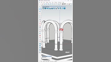 Designed this urban square structure in Sketchup using the Artisan plugin #sketchup