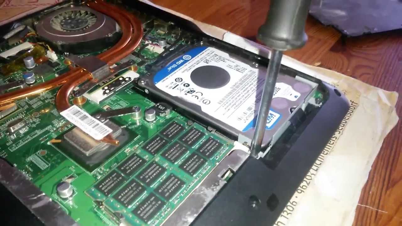 MSI CX605 - CX500 and CX600 series - how to replace and upgrade HDD -  YouTube